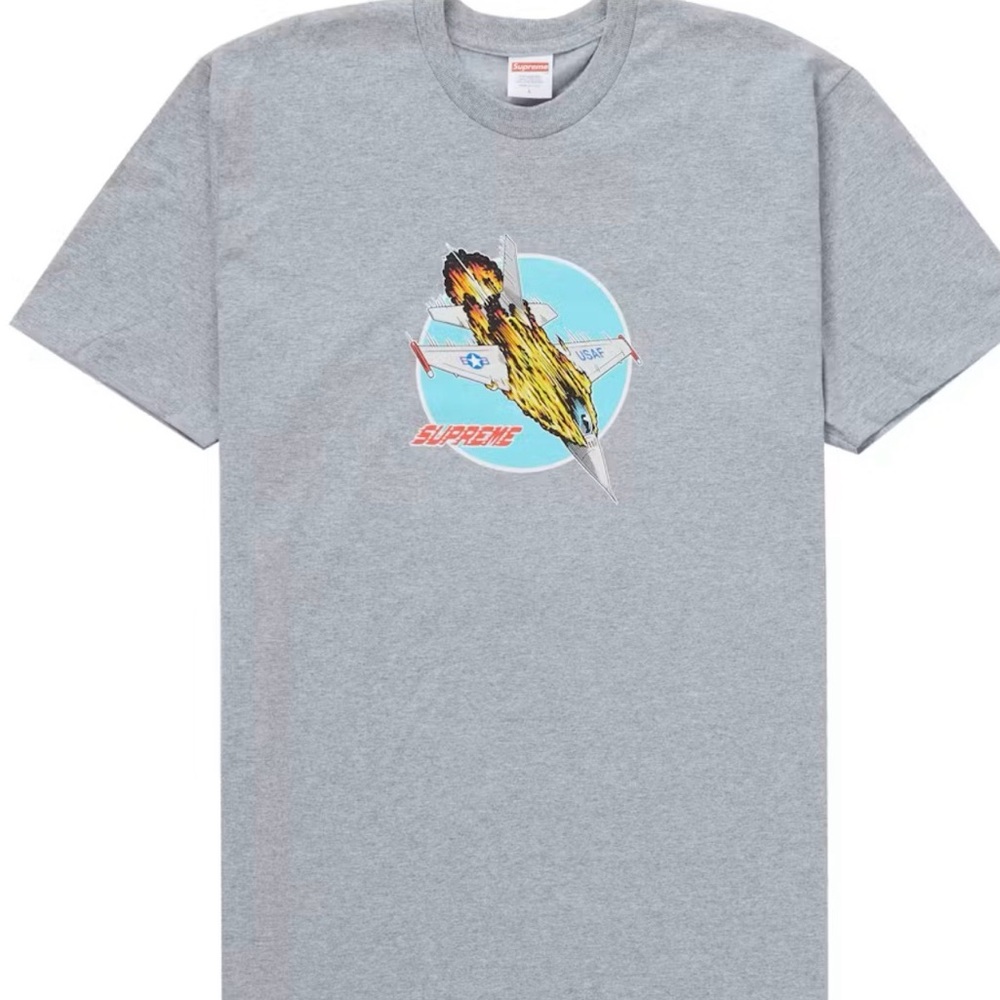 Supreme Jet Gray Tee sz L
